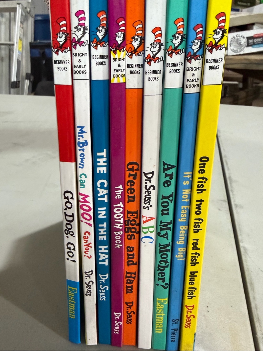 Dr. Seuss Beginner Books Lot of 9 Hardcover Kids Books Vintage Style Readers